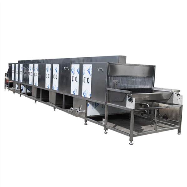 Through-type stainless steel kitchen sink ultrasonic cleaning line