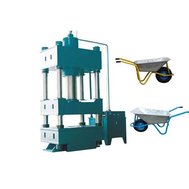 Hydraulic deep drawing machine of wheelbarrow/trolley production line