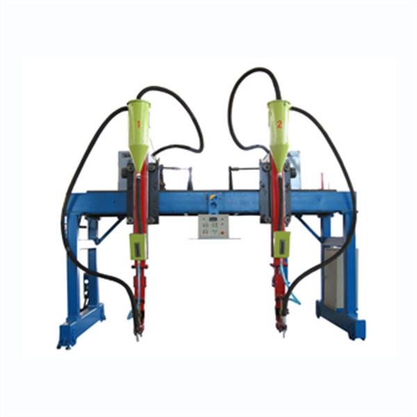 Gantry type welding machine of H-beam profile production line