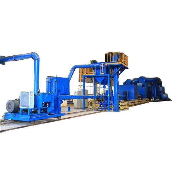 Pass through type shot blasting machine