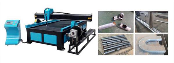 Desktop CNC plasma cutting machine with rotator tools