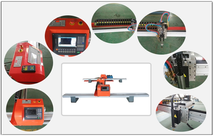 Aluminum gantry type cnc plasma cutting machine