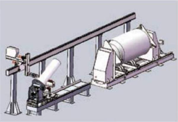 Circular seam weding machine of pressure vessel production line