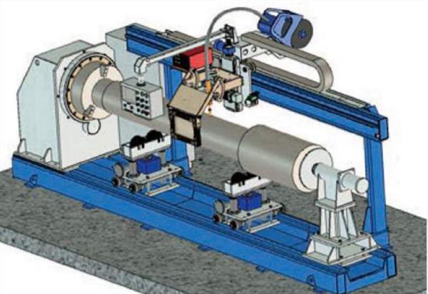 Circular seam weding machine of pressure vessel production line