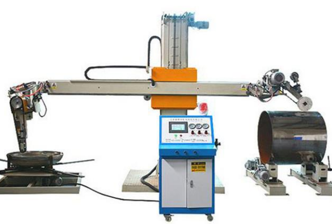 Polishing machine of stainless steel tank production line