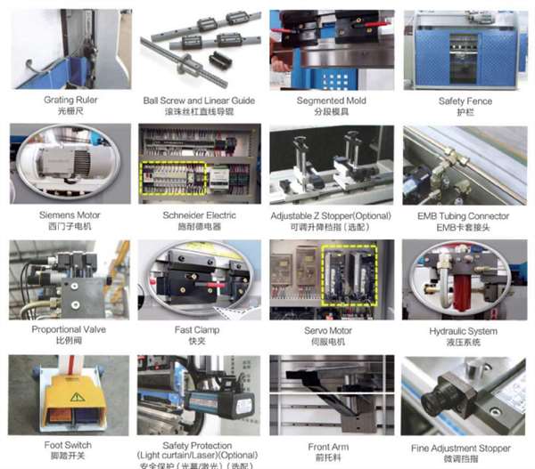 WE67K series electro-hydraulic servo CNC metal plate bending machine/press brake machine