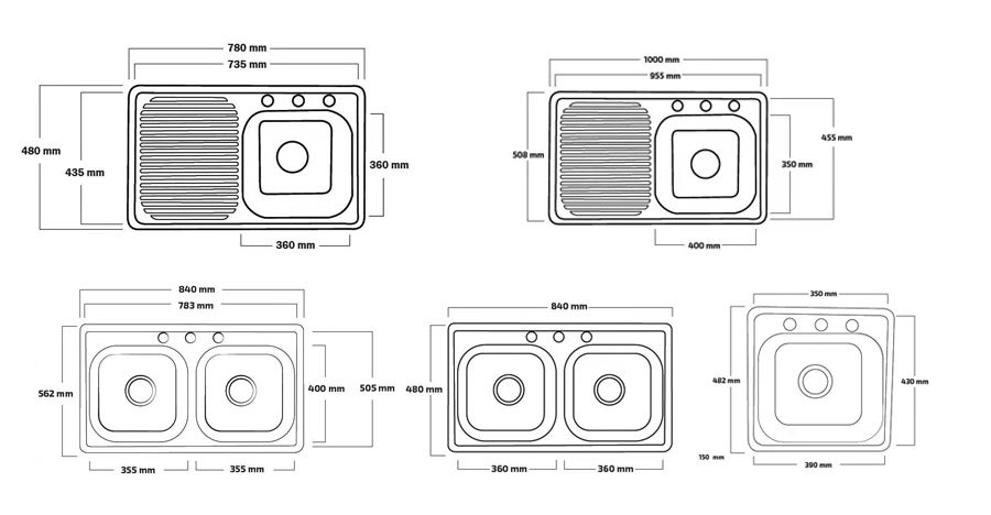 Through-type stainless steel kitchen sink ultrasonic cleaning line